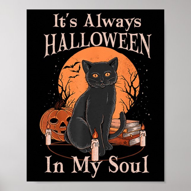 Affiche C'est toujours Halloween dans mon âme Citrouille C (Devant)
