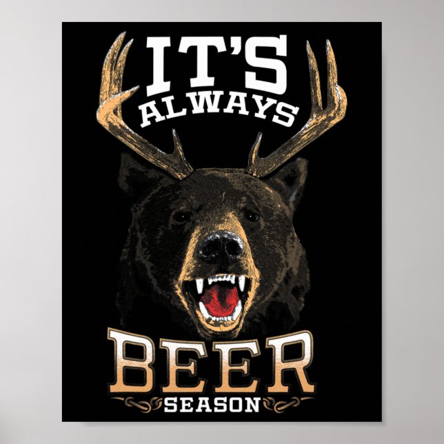 Affiche C'est toujours la saison de la bière Bear Deer Bee (Devant)