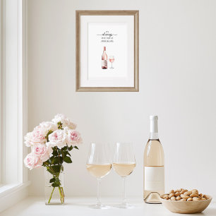 Affiche C'est toujours le moment du rosé Art