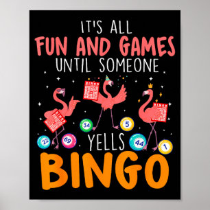Affiche C'est tout amusement et jeux jusqu'à ce que quelqu