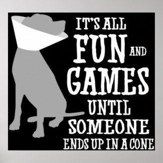 Affiche C'est tout le plaisir et les jeux jusqu'à ce que q