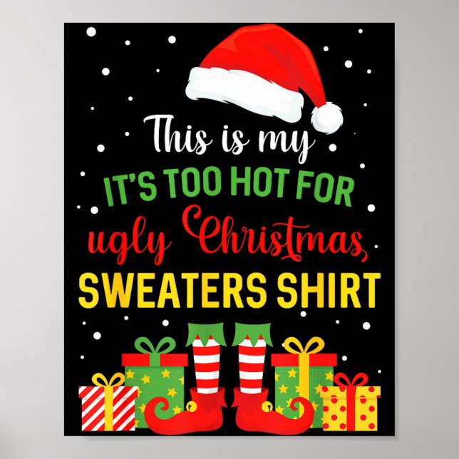 Affiche C'est Trop Chaud pour les Chemises de Noël Ugly Xm (Devant)