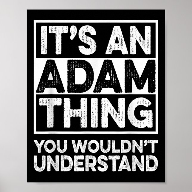 Affiche C'Est Un Adam Que Vous Ne Comprendriez Pas Adam Ch (Devant)