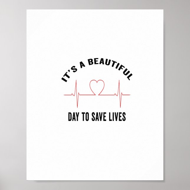 Affiche C'Est Un Beau Jour Pour Sauver Des Vies (Devant)