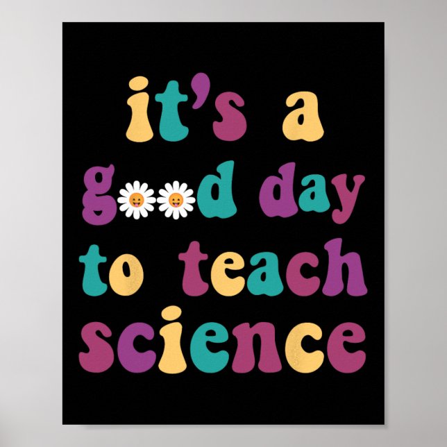 Affiche C'est un bon jour pour enseigner la science drôle  (Devant)
