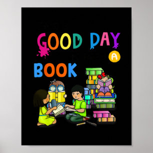 Affiche C'est un bon jour pour lire un club de lecture de