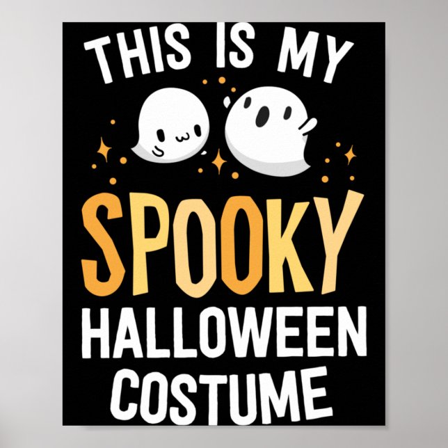 Affiche C'est un costume d'Halloween effrayant Kawaii Spoo (Devant)