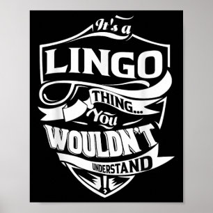 Affiche C'Est Un Don De Chose Lingo