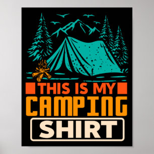 Affiche C'est un maillot de camping drôle campeur vintage