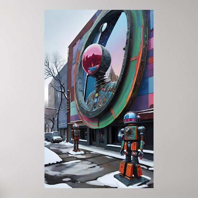 Affiche C'est un monde de robots - Ken Gage Art (Devant)