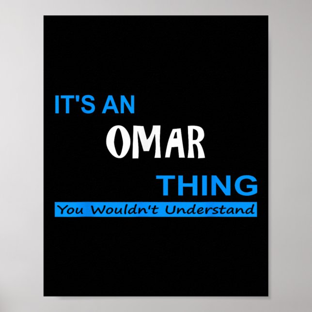Affiche C'Est Un Omar, Vous Ne Comprendriez Pas (Devant)