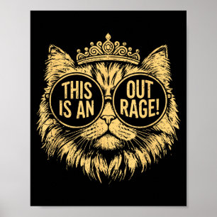 Affiche C'est Un Scandale Drôle Princesse Chat Donut Or W