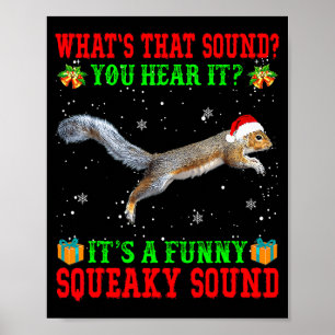 Affiche C'est un T-shirt à son drôle et couinant Noël Écur