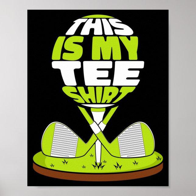 Affiche C'est un vêtement de golf golfeur légende de golf  (Devant)