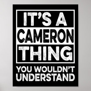 Affiche C'est une affaire de Cameron que vous ne comprendr