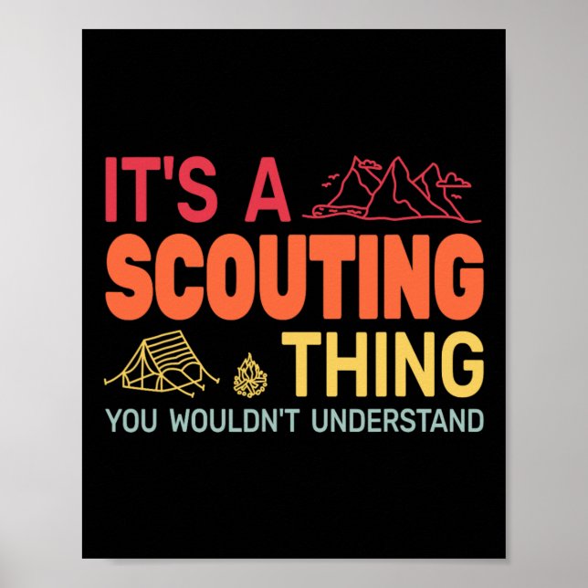 Affiche C'est une affaire de scoutisme Randonnée Camping G (Devant)