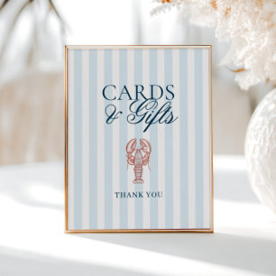 Affiche C'est une attrape Homard Cartes rayées Cadeaux