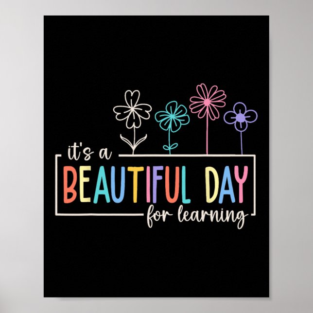 Affiche C'est une belle journée pour apprendre aux élèves  (Devant)