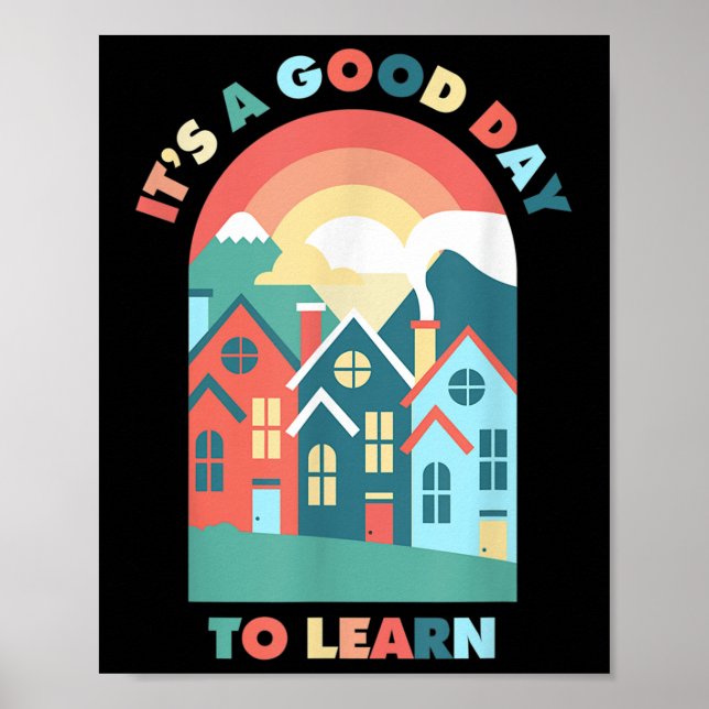 Affiche C'est une bonne journée pour apprendre Professeur  (Devant)