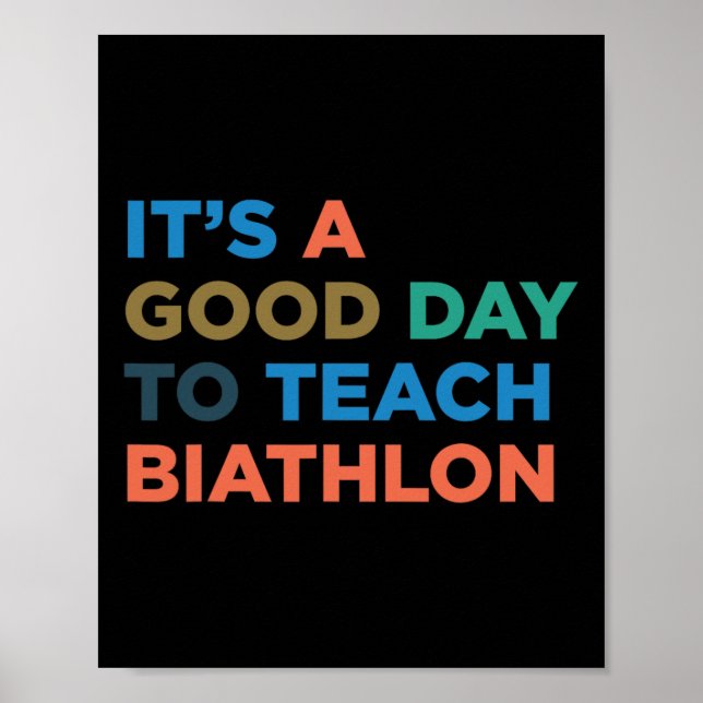 Affiche C'est une bonne journée pour enseigner le biathlon (Devant)