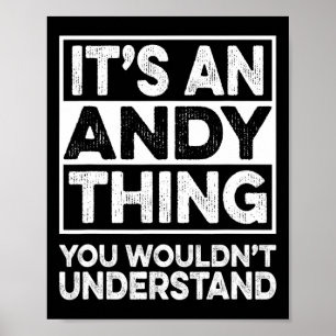 Affiche C'est une chose d'Andy que vous ne comprendriez pa