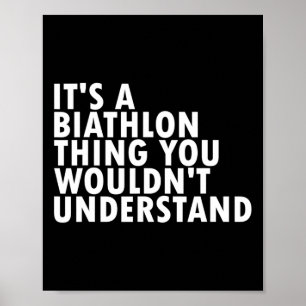 Affiche C'est une chose de biathlon Wintersport Cross Coun
