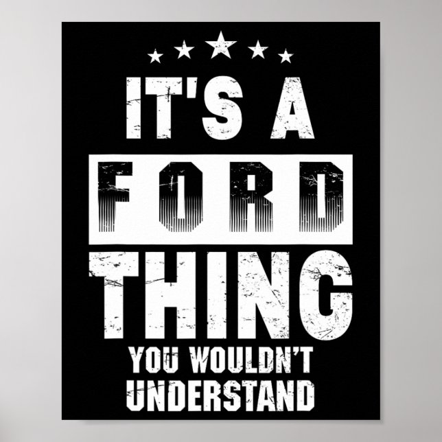 Affiche C'est une chose Ford que vous ne comprendriez pas  (Devant)