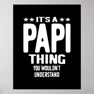 Affiche C'est une chose papi Cadeau Père