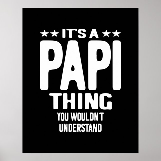 Affiche C'est une chose papi | Cadeau Père (Devant)