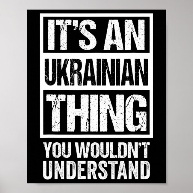 Affiche C'est une chose ukrainienne que vous ne comprendri (Devant)
