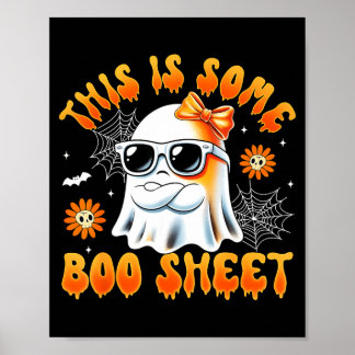 Affiche C'est une feuille de boo fantôme arc halloween fem