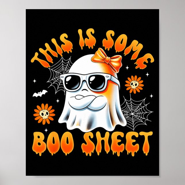Affiche C'est une feuille de boo fantôme arc halloween fem (Devant)