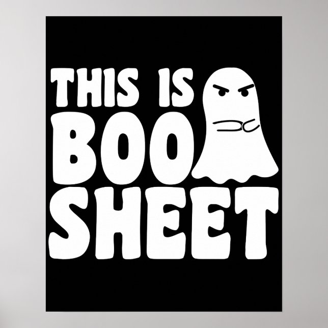 Affiche C'est une feuille de Boo Fantôme Costume drôle d'H (Devant)