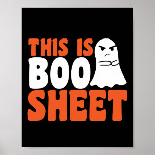 Affiche C'est une feuille de Boo Fantôme drôle de costume