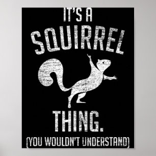 Affiche C'est une histoire d'écureuil - Drôle d'animal de 