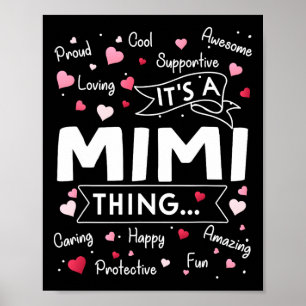 Affiche C'est une Mimi Chose drôle Dire Mignonne Grand-mèr