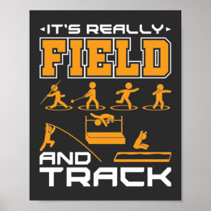 Affiche C'est Vraiment Field et Track Thrower Jumper T-Shi
