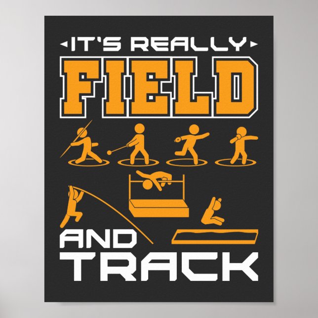 Affiche C'est Vraiment Field et Track Thrower Jumper T-Shi (Devant)
