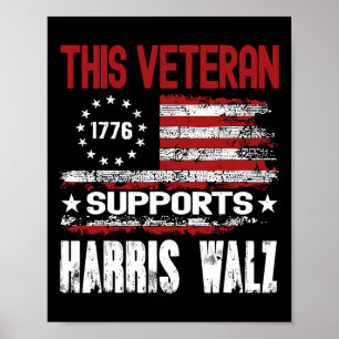 Affiche Cet ancien combattant soutient Harris Wheimer 2024