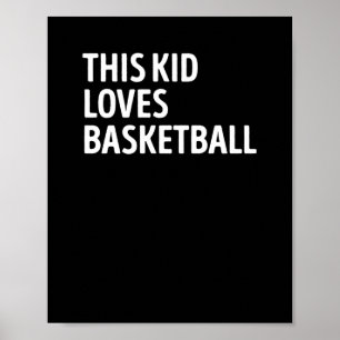 Affiche Cet Enfant Aime Le Joueur De Basket-Ball