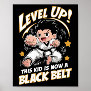 Affiche Cet Enfant Est Aujourd'Hui Un Noir Karate Hapkido 