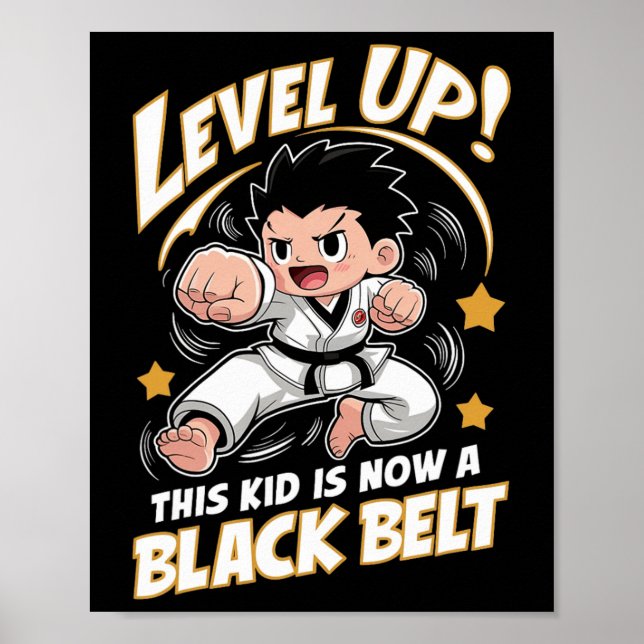 Affiche Cet Enfant Est Aujourd'Hui Un Noir Karate Hapkido  (Devant)