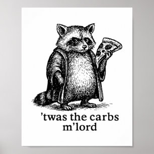 Affiche C'Était Carbs Mlord Mème Cadeau Hommes Femmes Enfa