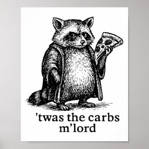 Affiche C'Était Carbs Mlord Mème Cadeau Hommes Femmes Enfa