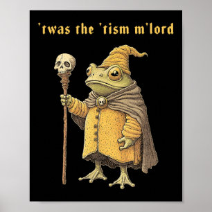 Affiche Cétait Le Sorcier Drôle Tism Mlord Grenouille Auti