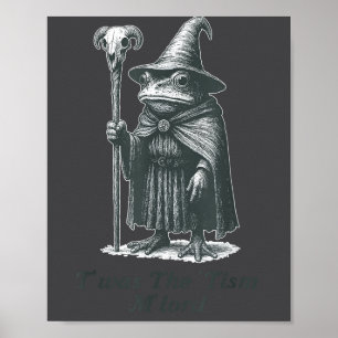 Affiche C'était le Tism M'lord drôle mème grenouille sorci