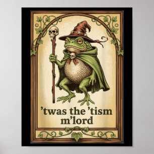 Affiche Cétait Le Tisme Seigneur Magicien Grenouille Autis