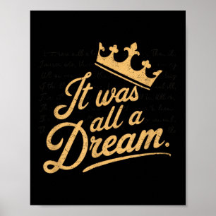 Affiche C'Était Un Rêve Hommes Femmes Rap 1990 Hip hop De 