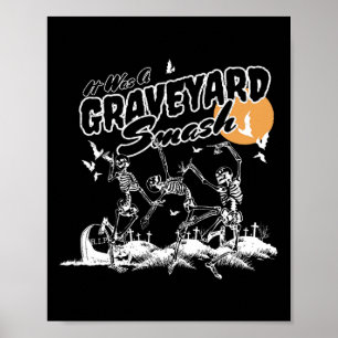 Affiche C'Était Une Danse De Skeleton De L'Halloween Smash
