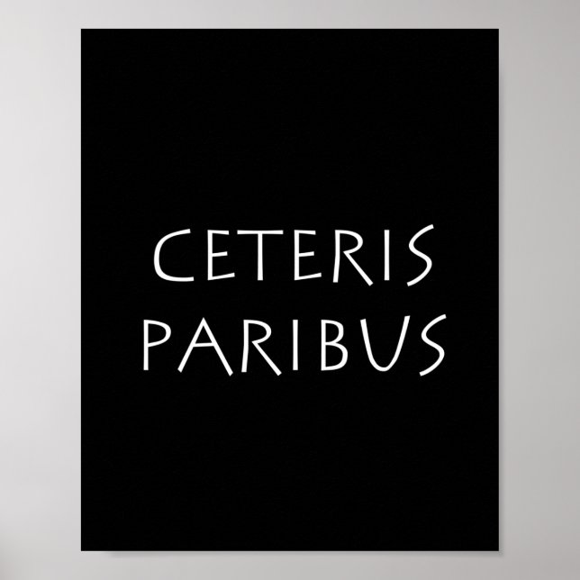 Affiche Ceteris paribus (Devant)